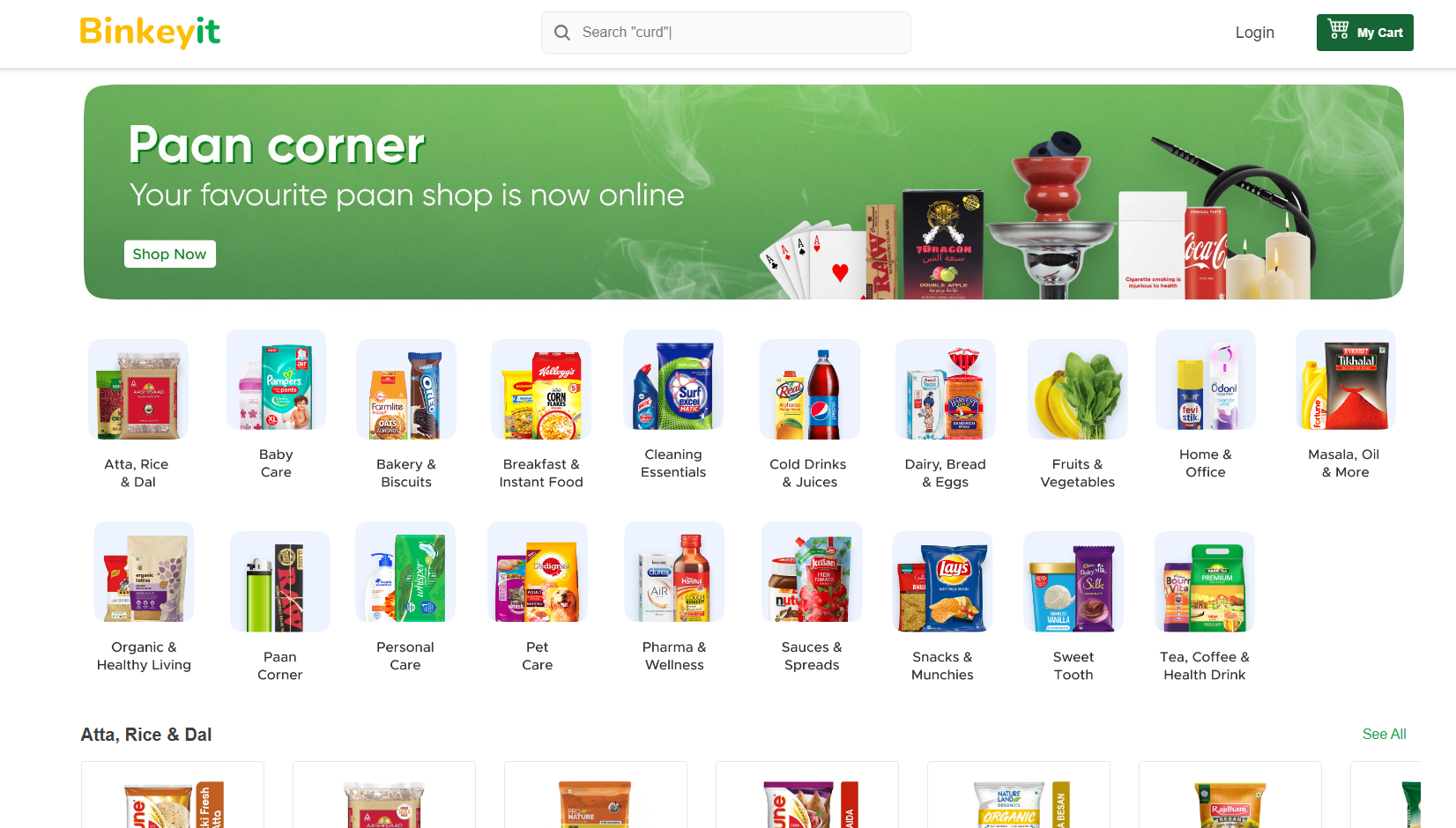 BinkeyIt - E-commerce Platform